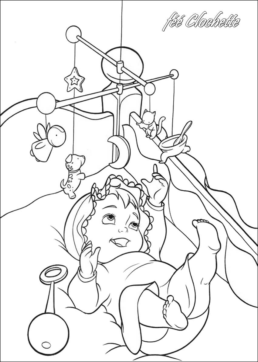 coloriage naissance de clochette